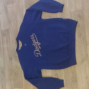 Lee Sport LA Dodgers Embroidered Crewneck Pullover Sweater
